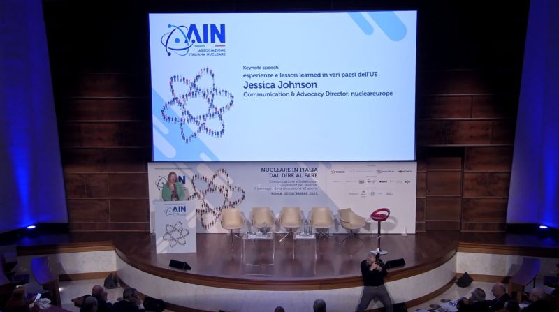 Image for the Tweet beginning: This morning, nucleareurope Communications and